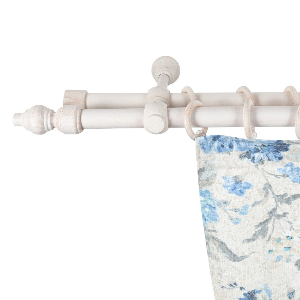 Double gallery Filigrano solid wood, antique white shade, 180 cm - COMPLETE KIT