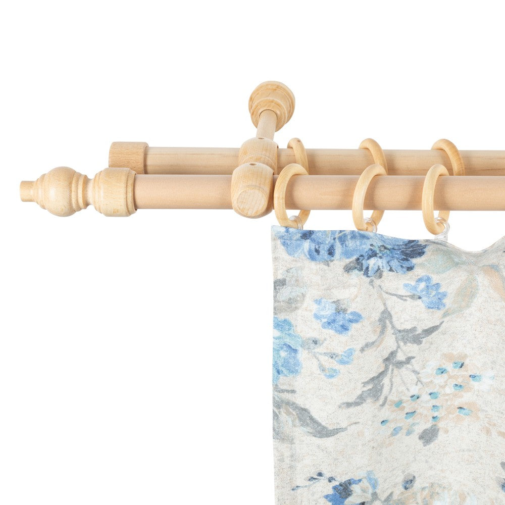 Double gallery Filigrano solid wood, natural shade, 260 cm - COMPLETE KIT