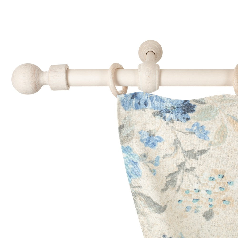 Galerie simpla lemn masiv Giro, consola standard, nuanta alb-antic, 200 cm - KIT COMPLET