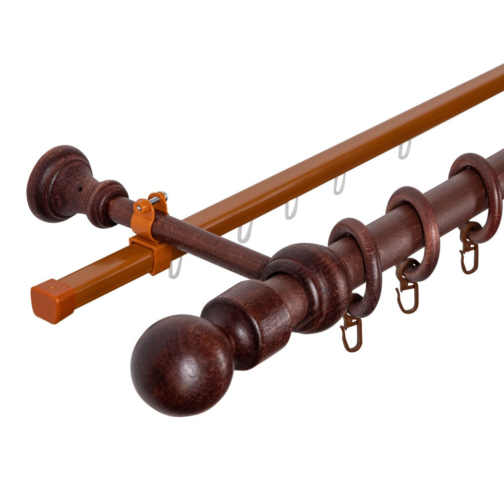 Galerie simpla lemn masiv Giro, nuanta mahon, 160 cm - SINA U INCLUSA