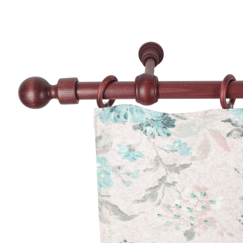 Galerie simpla lemn masiv Giro, consola standard, nuanta mahon, 140 cm - KIT COMPLET