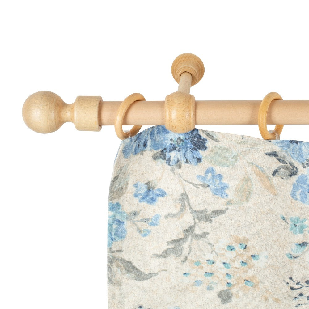 Galerie simpla lemn masiv Giro, consola standard, nuanta natur, 320 cm - KIT COMPLET