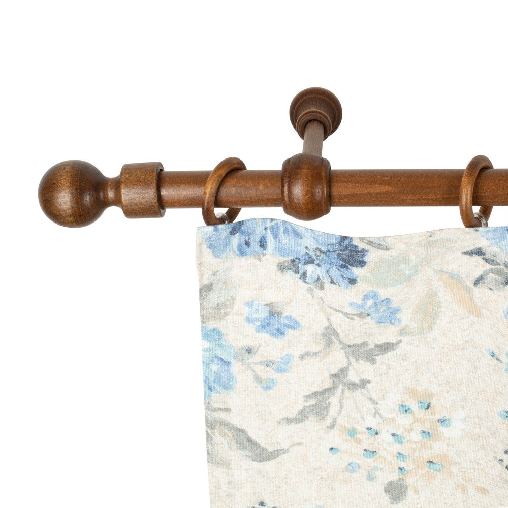Galerie simpla lemn masiv Giro, consola standard, nuanta nuc, 140 cm - KIT COMPLET