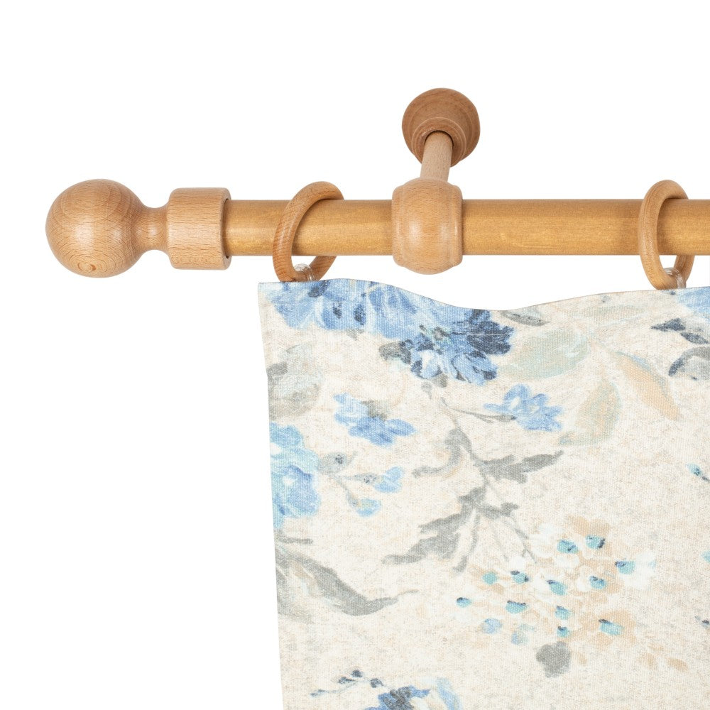 Galerie simpla lemn masiv Giro, consola standard, nuanta stejar, 220 cm - KIT COMPLET