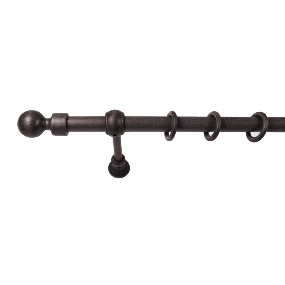 Galerie simpla lemn masiv Giro, consola standard, nuanta wenge, 160 cm - KIT COMPLET