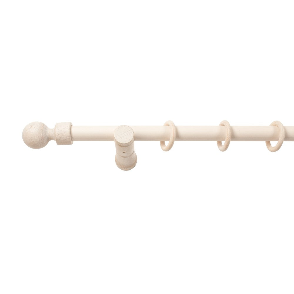 Galerie simpla lemn masiv Giro, consola moderna, nuanta alb-antic, 220 cm - KIT COMPLET