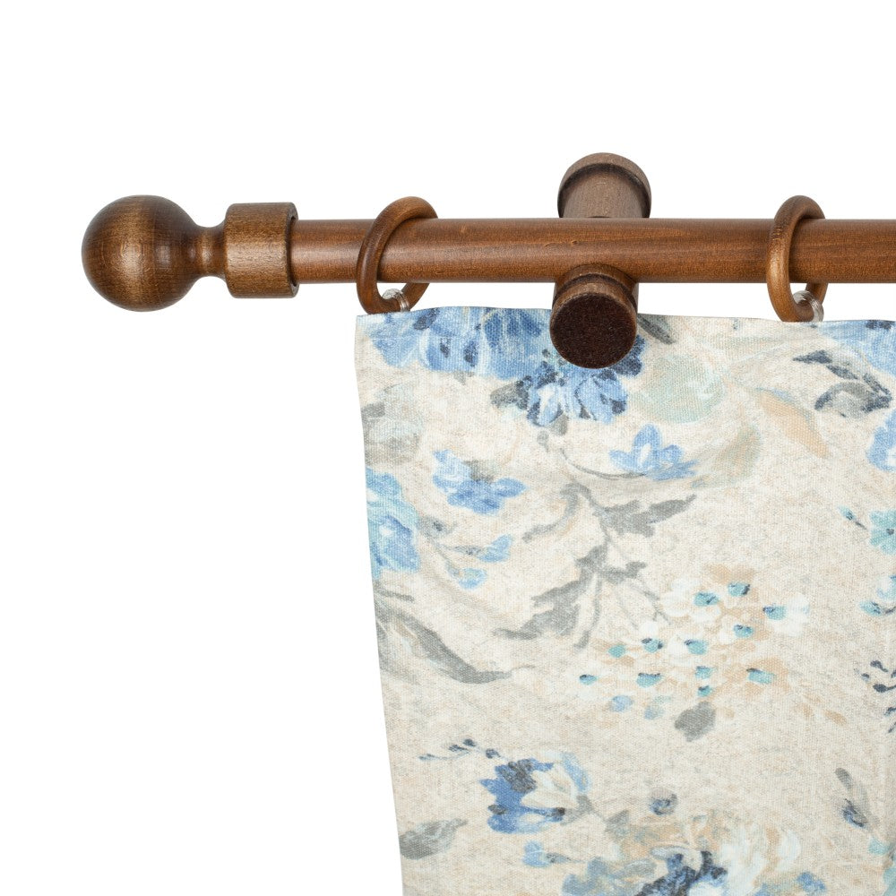 Simple solid wood gallery Giro, modern console, walnut shade, 400 cm - COMPLETE KIT