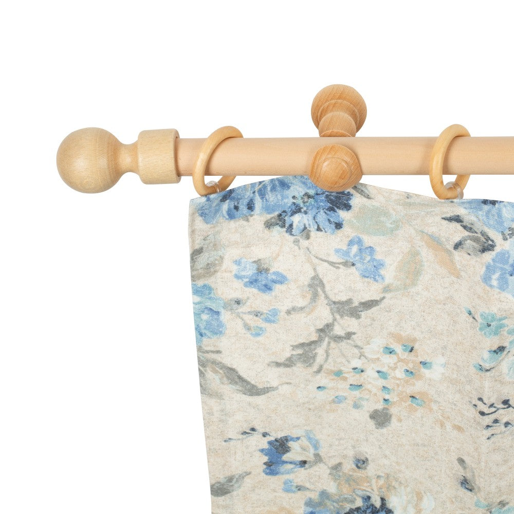 Galerie simpla lemn masiv Giro, consola clasica, nuanta natur, 360 cm - KIT COMPLET