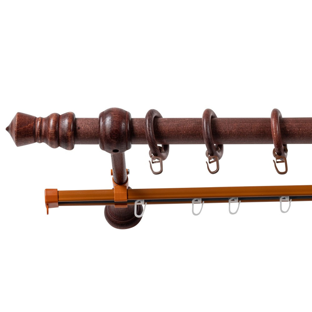 Galerie simpla lemn masiv King, nuanta mahon, 120 cm - SINA U INCLUSA