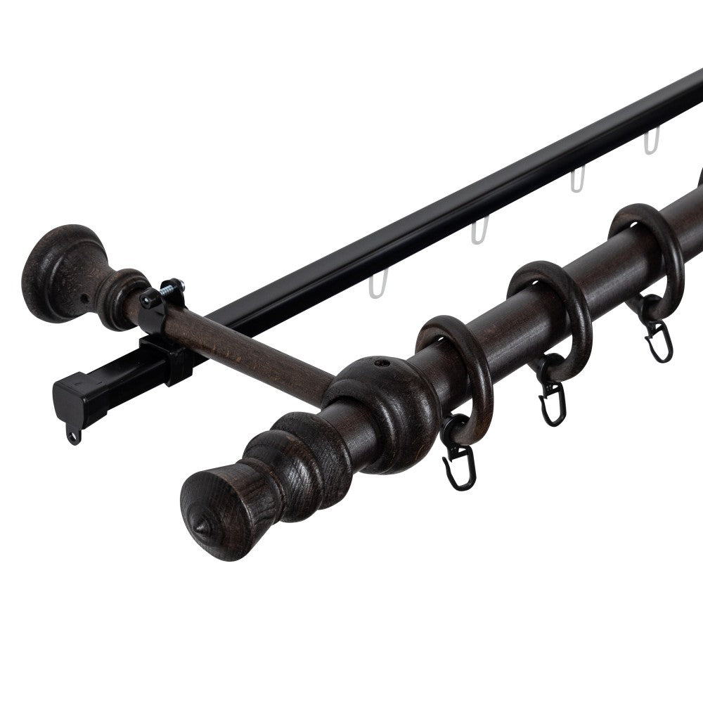 Galerie simpla lemn masiv King, nuanta wenge, 300 cm - SINA U INCLUSA