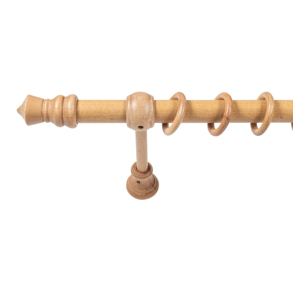 Galerie simpla lemn masiv King, consola standard, nuanta stejar, 280 cm - KIT COMPLET