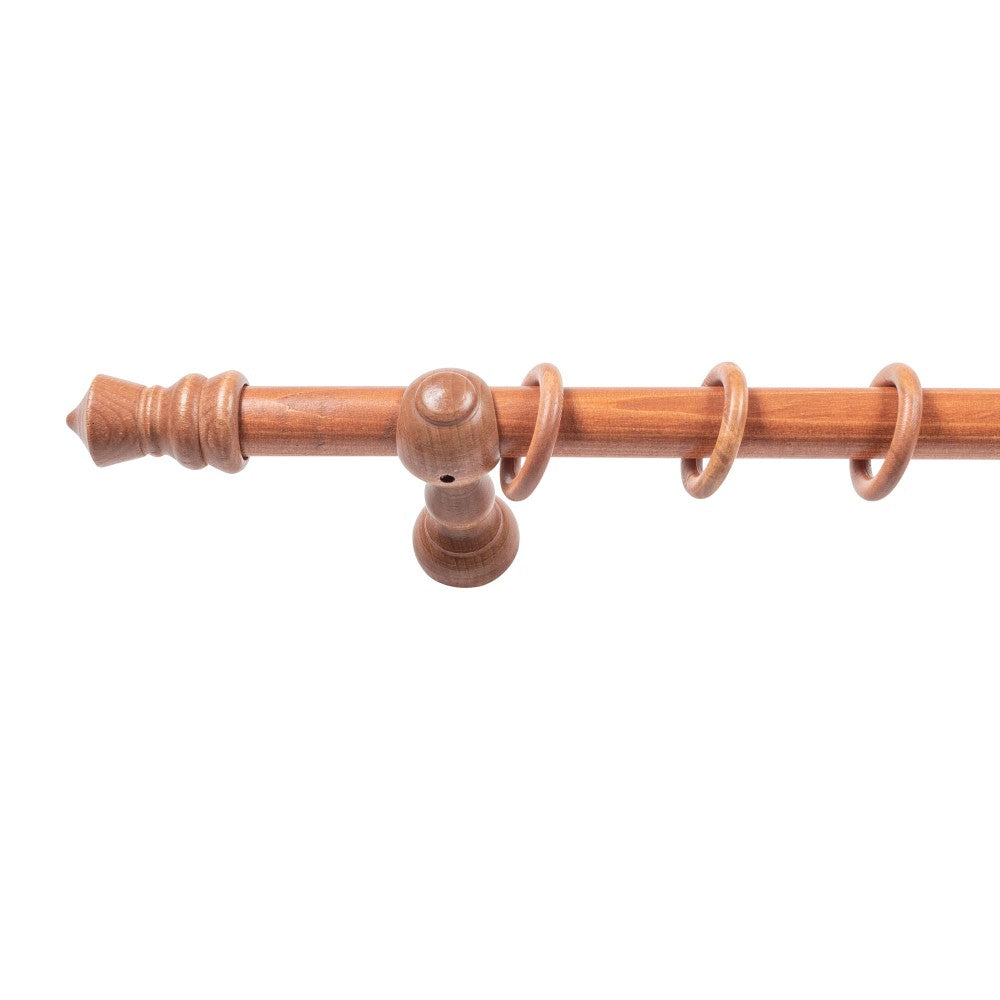 Galerie simpla lemn masiv King, consola clasica, nuanta cires, 260 cm - KIT COMPLET