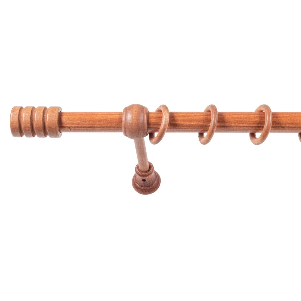 Galerie simpla lemn masiv Pisa, consola standard, nuanta cires, 280 cm - KIT COMPLET