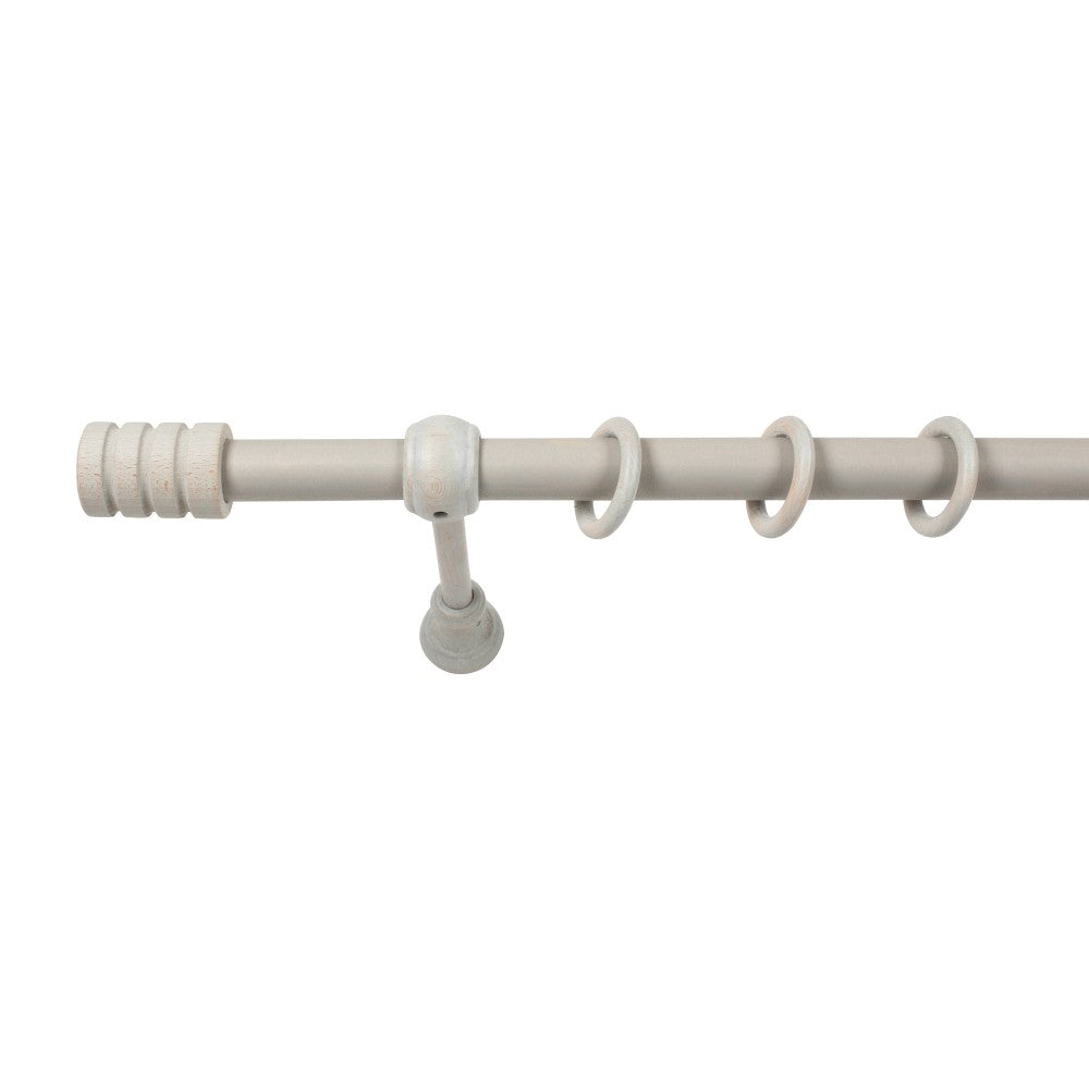 Galerie simpla lemn masiv Pisa, consola standard, nuanta gri-antic, 360 cm - KIT COMPLET