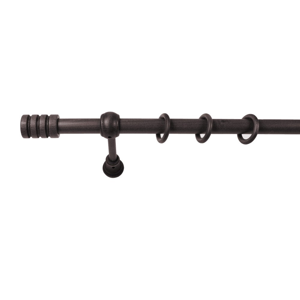 Galerie simpla lemn masiv Pisa, consola standard, nuanta wenge, 260 cm - KIT COMPLET