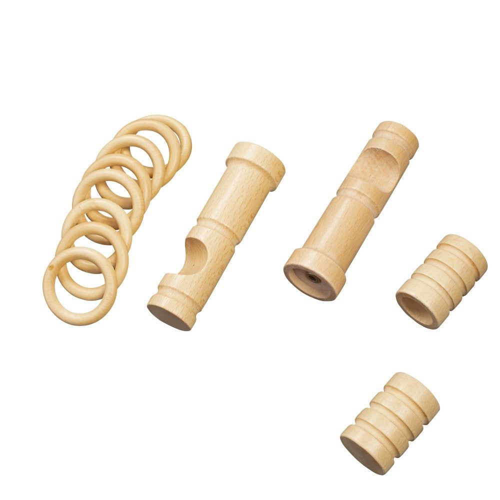 Galerie simpla lemn masiv Pisa, consola moderna, nuanta natur, 240 cm - KIT COMPLET