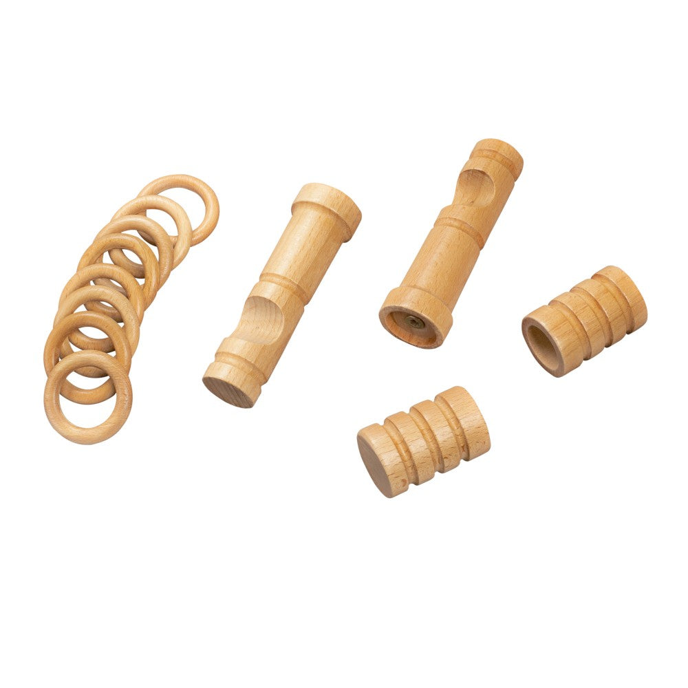 Galerie simpla lemn masiv Pisa, consola moderna, nuanta stejar, 120 cm - KIT COMPLET