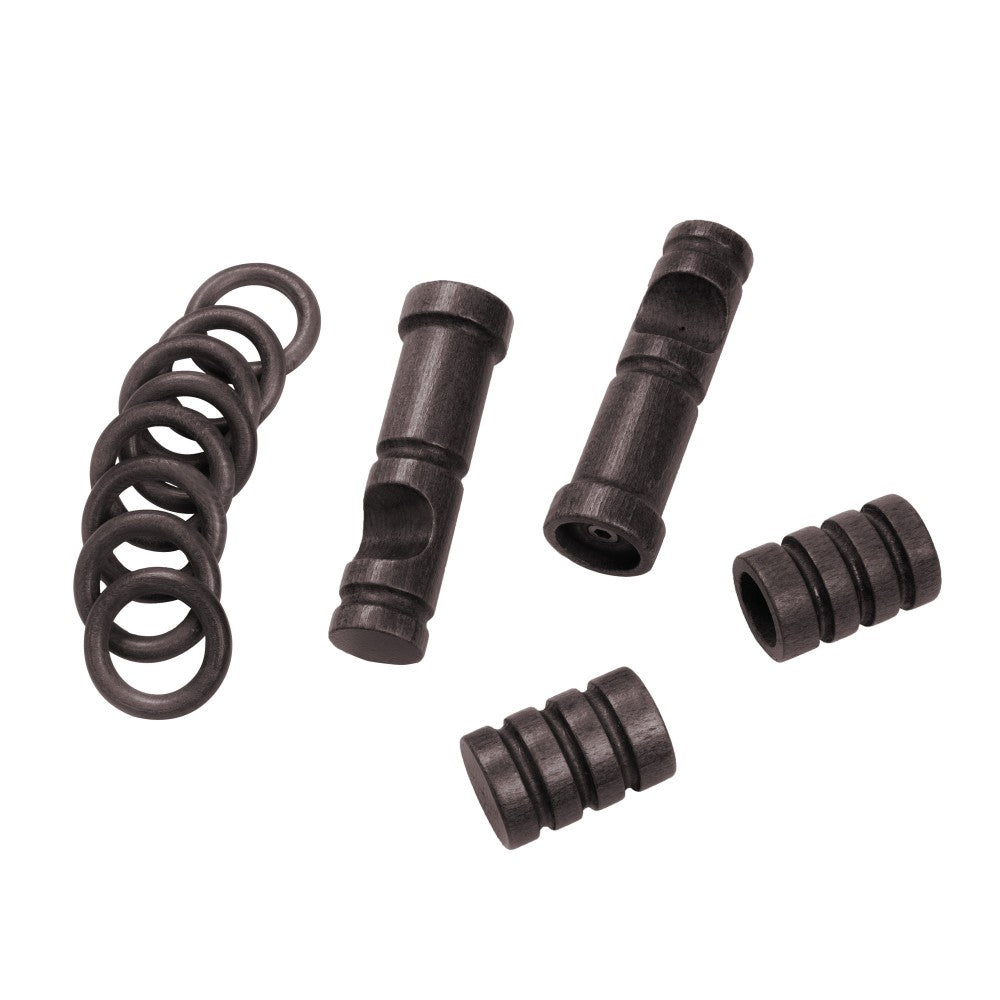 Galerie simpla lemn masiv Pisa, consola moderna, nuanta wenge, 320 cm - KIT COMPLET