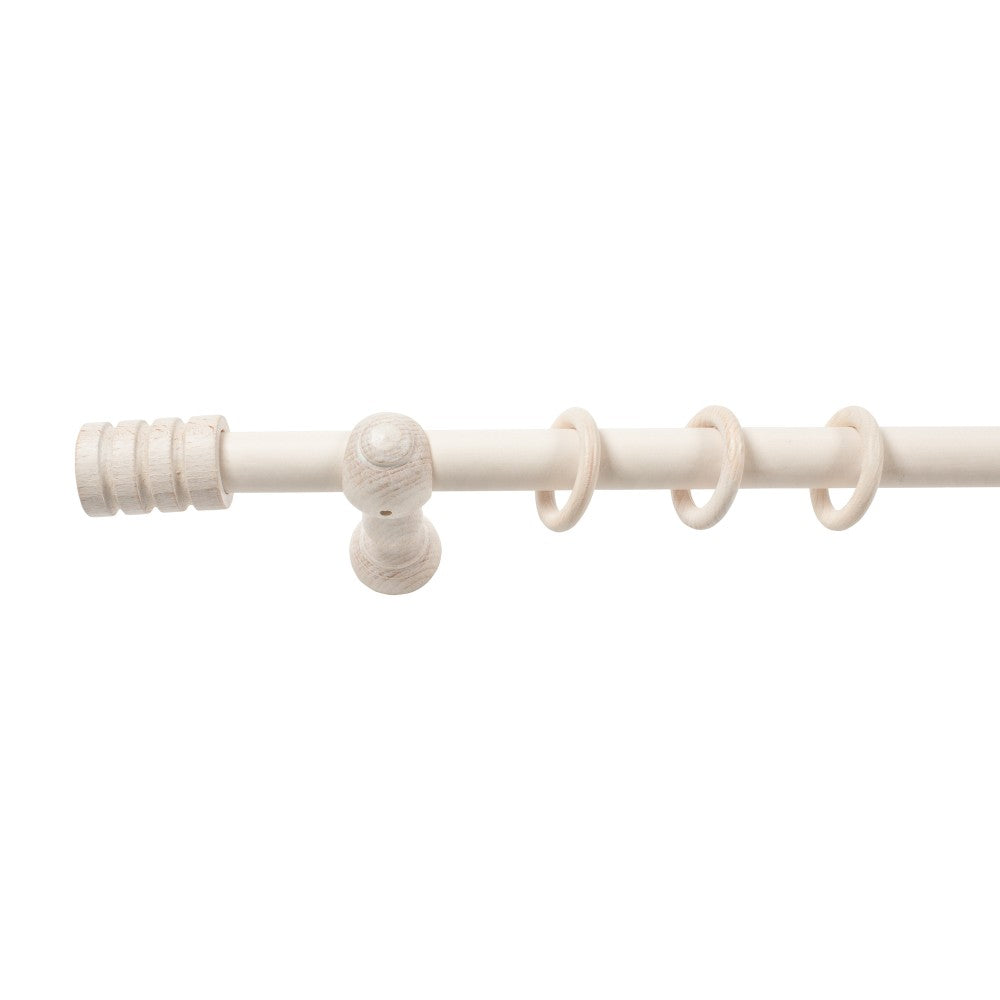 Simple solid wood gallery Pisa, classic console, antique white shade, 260 cm - COMPLETE KIT