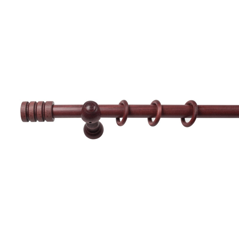 Galerie simpla lemn masiv Pisa, consola clasica, nuanta mahon, 400 cm - KIT COMPLET