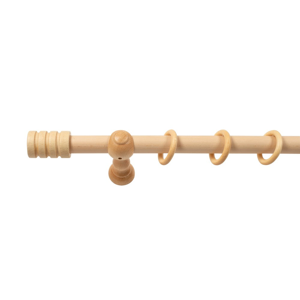 Galerie simpla lemn masiv Pisa, consola clasica, nuanta natur, 120 cm - KIT COMPLET