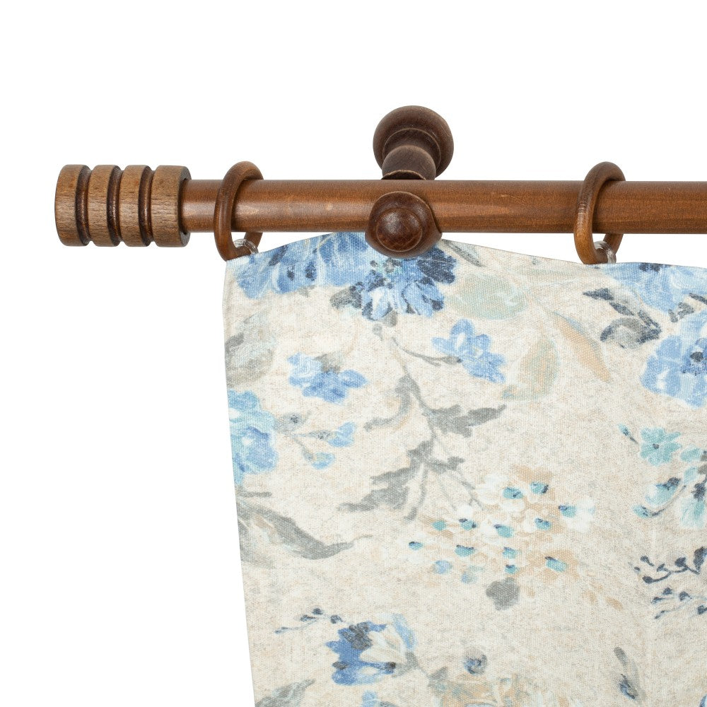 Galerie simpla lemn masiv Pisa, consola clasica, nuanta nuc, 120 cm - KIT COMPLET