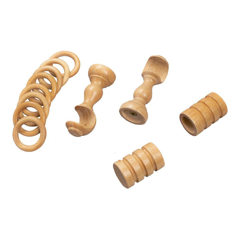 Galerie simpla lemn masiv Pisa, consola clasica, nuanta stejar, 260 cm - KIT COMPLET