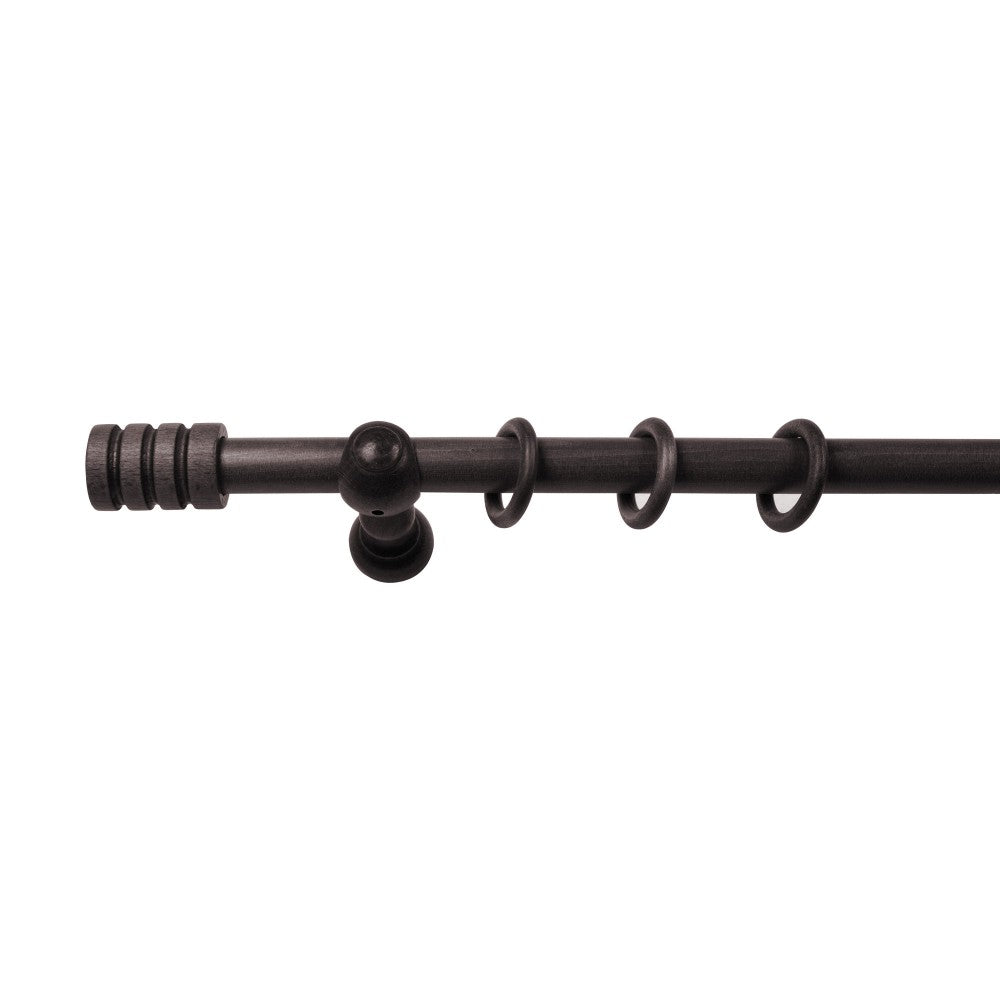 Galerie simpla lemn masiv Pisa, consola clasica, nuanta wenge, 120 cm - KIT COMPLET