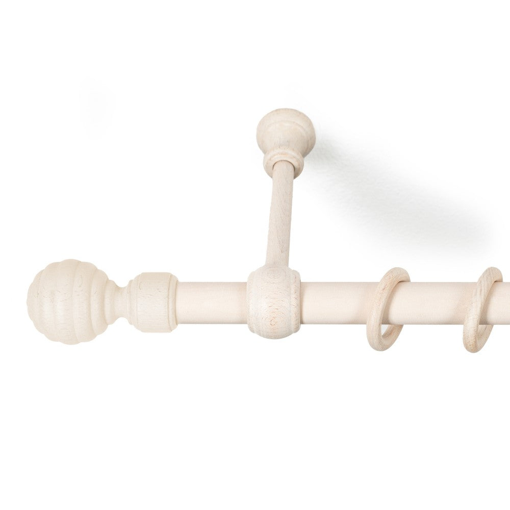 Galerie simpla lemn masiv Regal, consola standard, nuanta alb-antic, 260 cm - KIT COMPLET