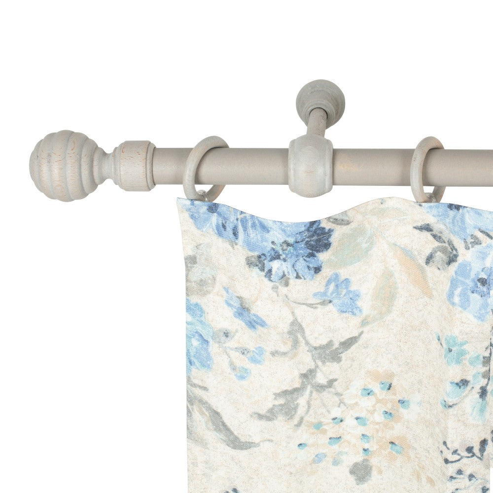 Galerie simpla lemn masiv Regal, consola standard, nuanta gri-antic, 360 cm - KIT COMPLET