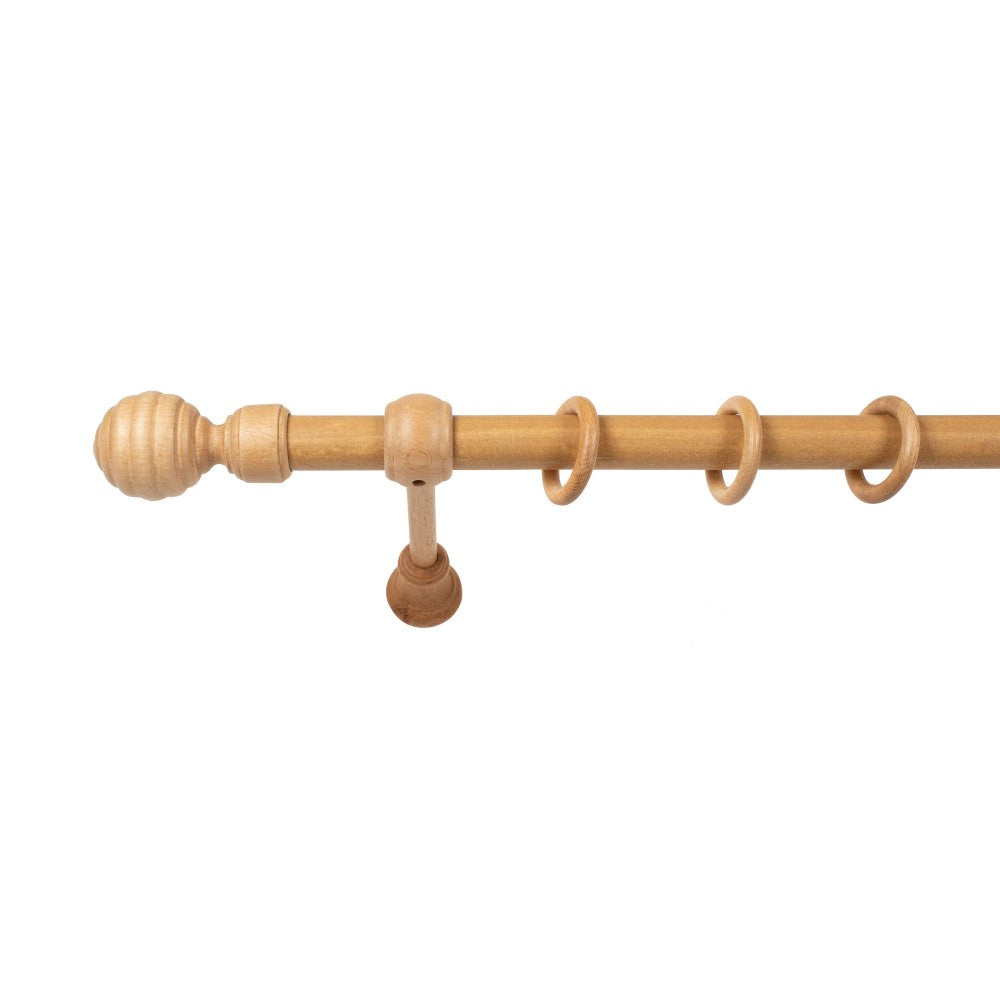 Galerie simpla lemn masiv Regal, consola standard, nuanta stejar, 200 cm - KIT COMPLET
