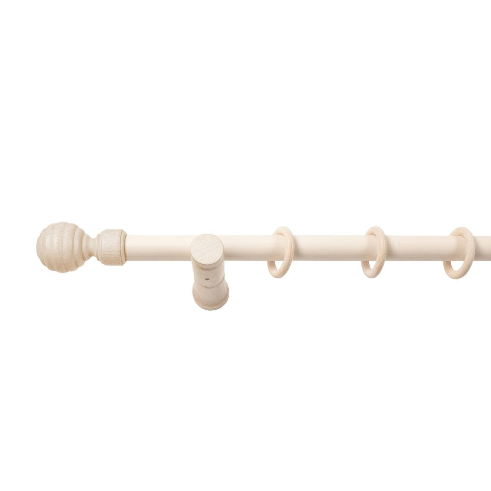 Galerie simpla lemn masiv Regal, consola moderna, nuanta alb-antic, 220 cm - KIT COMPLET