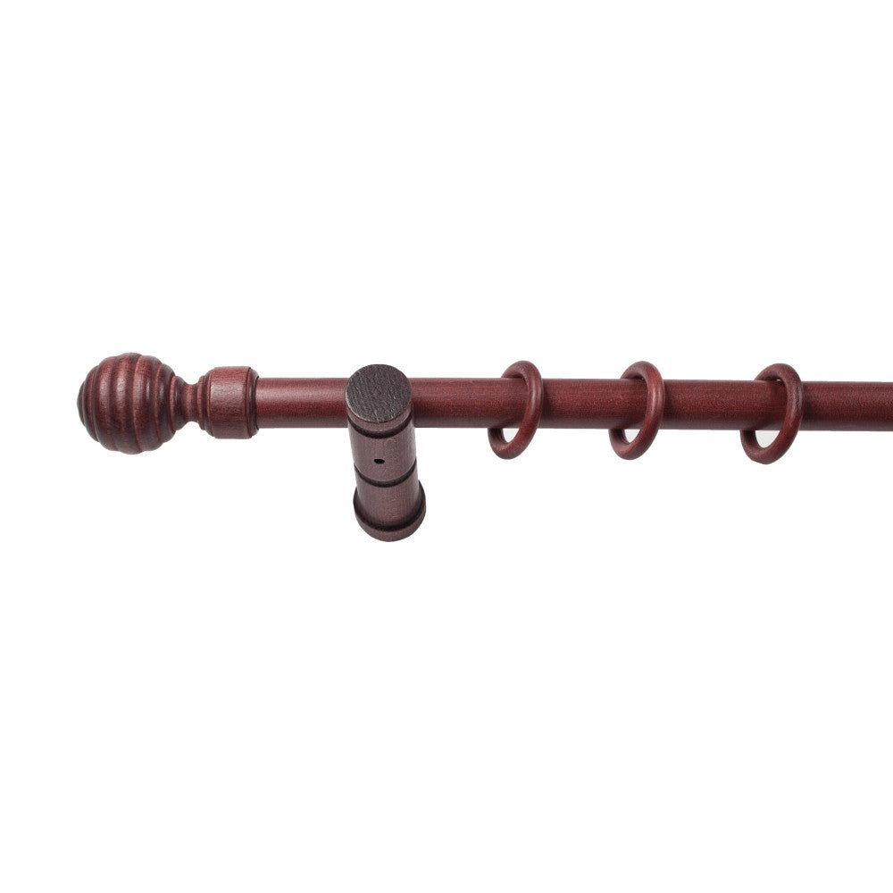 Galerie simpla lemn masiv Regal, consola moderna, nuanta mahon, 360 cm - KIT COMPLET