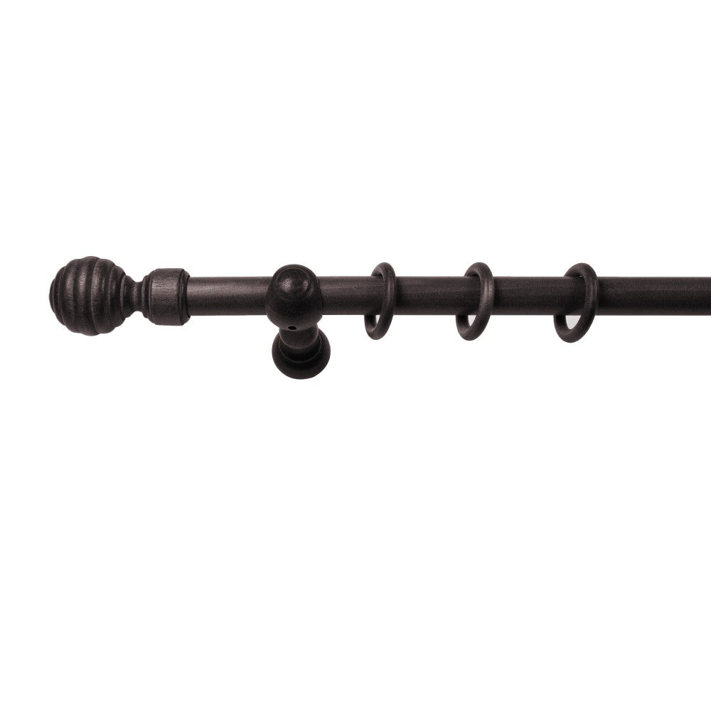 Galerie simpla lemn masiv Regal, consola clasica, nuanta wenge, 220 cm - KIT COMPLET