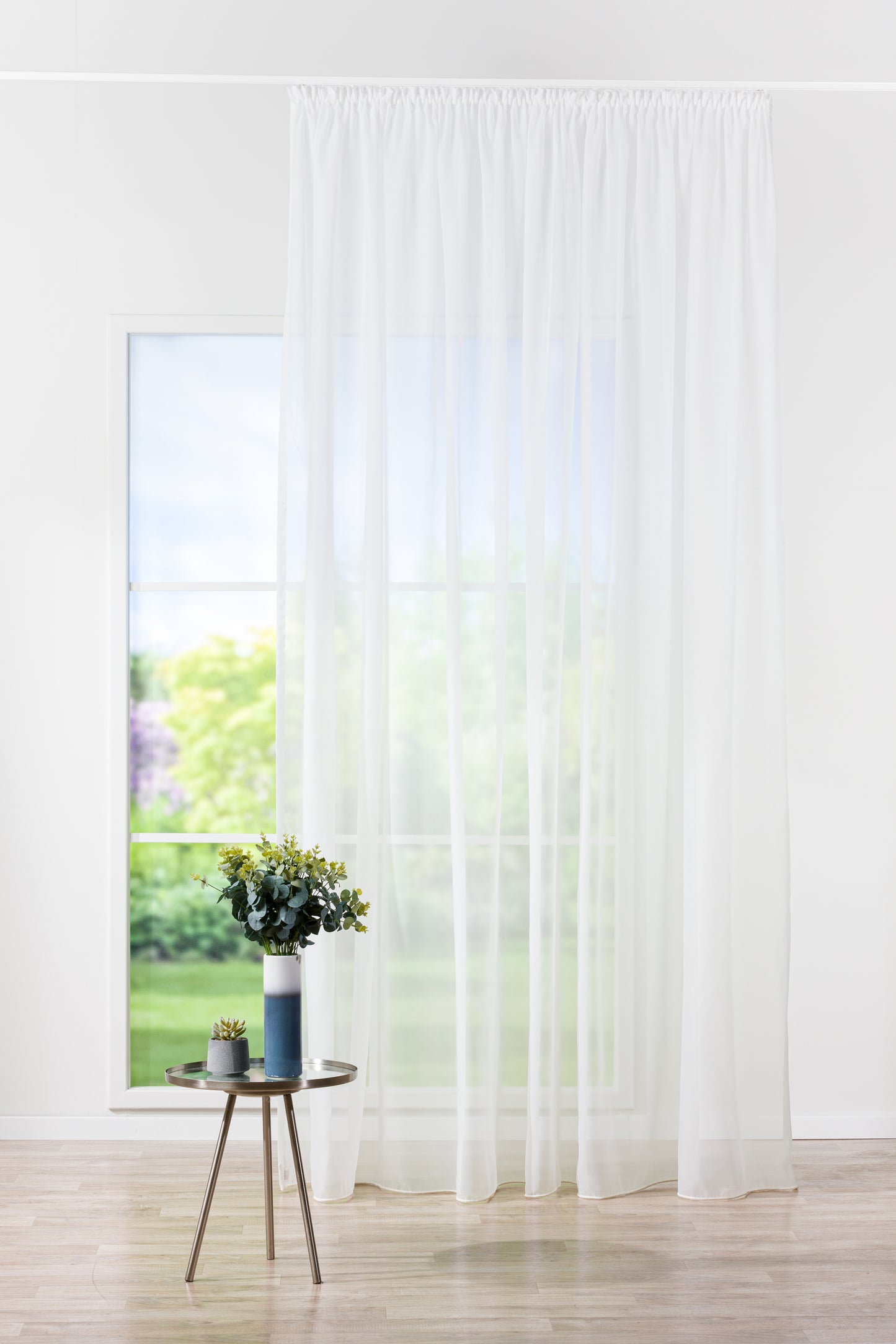 Giza R1700 curtain, cream, simple, plain, made of recycled materials