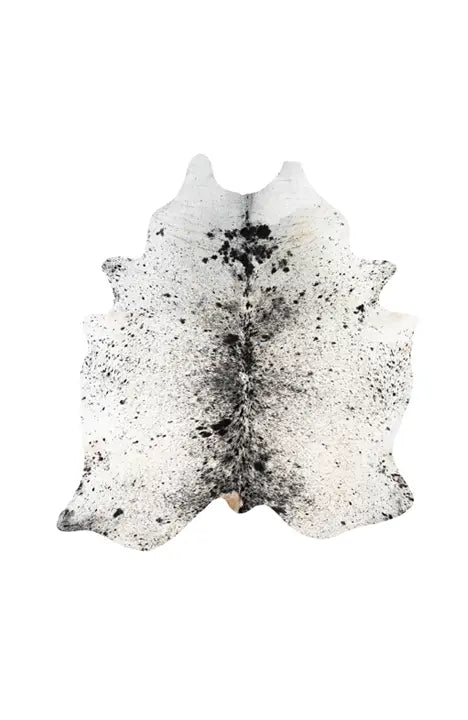 Covor BOVINA Alb cu Negru