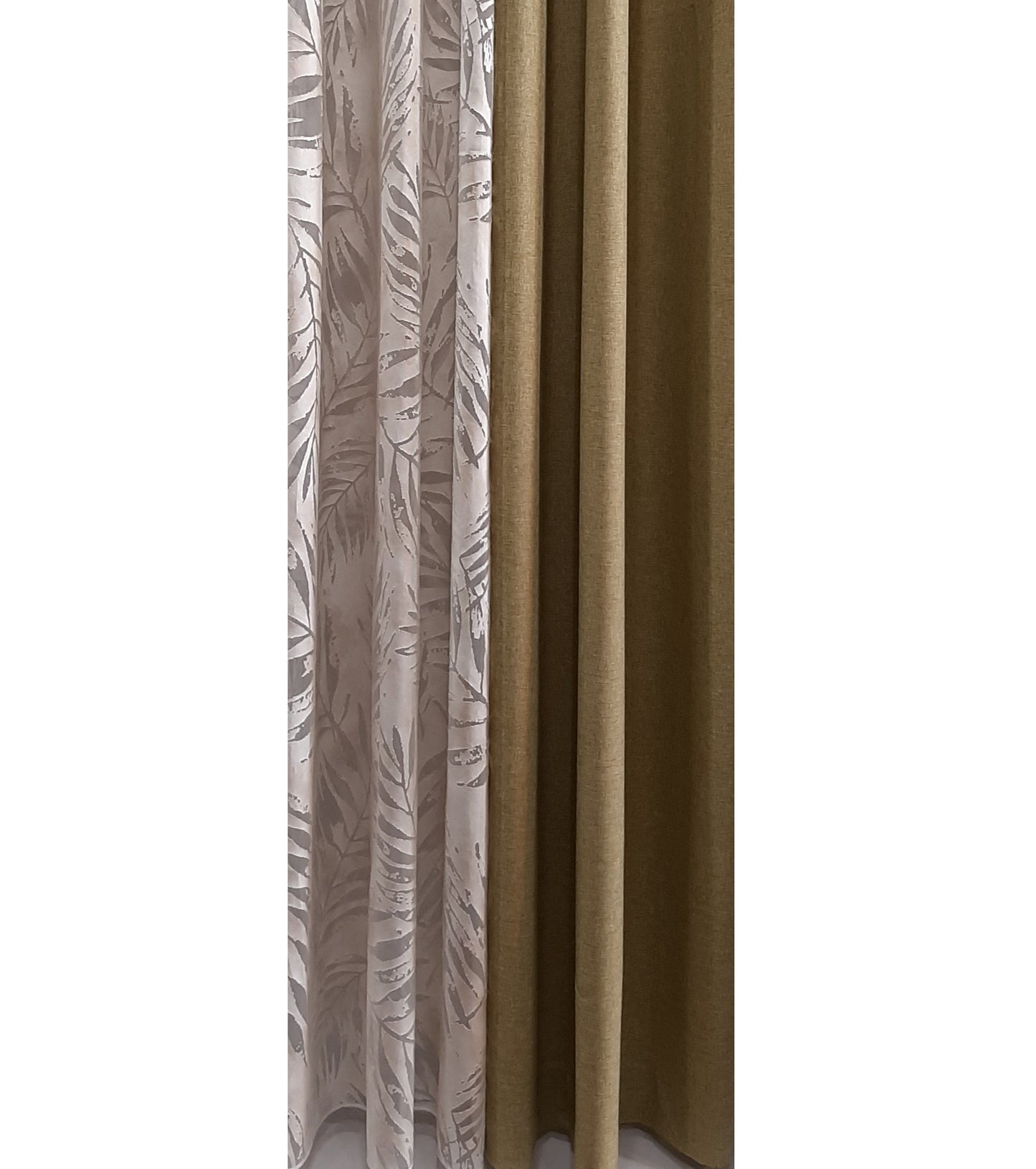 Drapery Leta 1319, linen, olive green