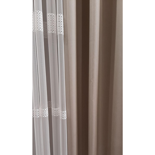 Draperie Linda 928, crem, tafta satinată, față dublă