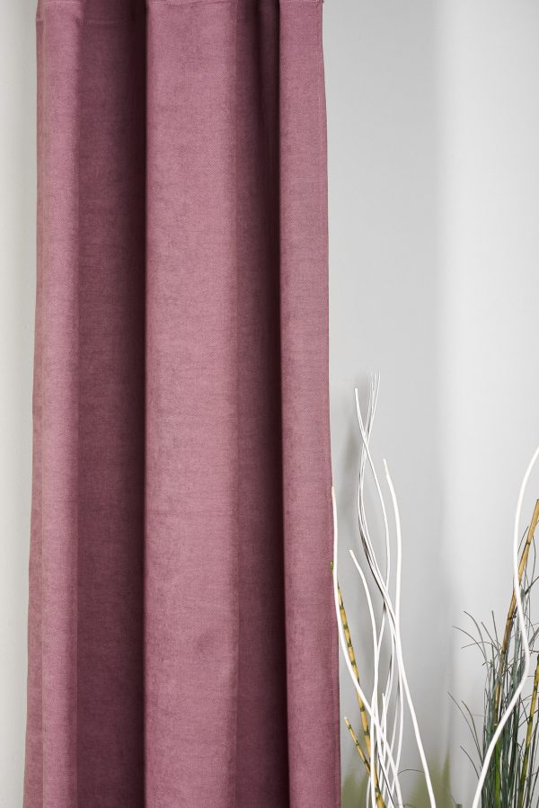 Draperie Madras 17, mov lila, mată, texturată