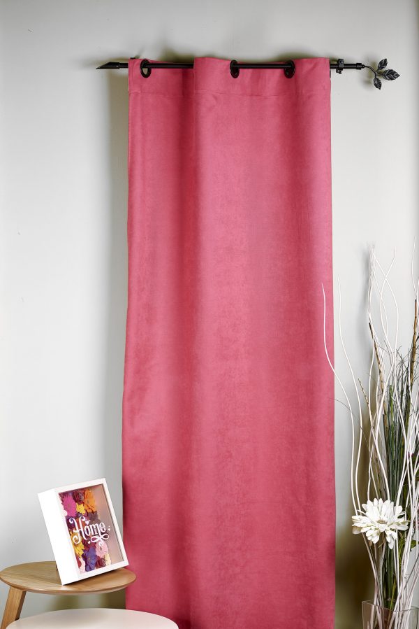 Draperie Madras 19, fucsia, mată, texturată