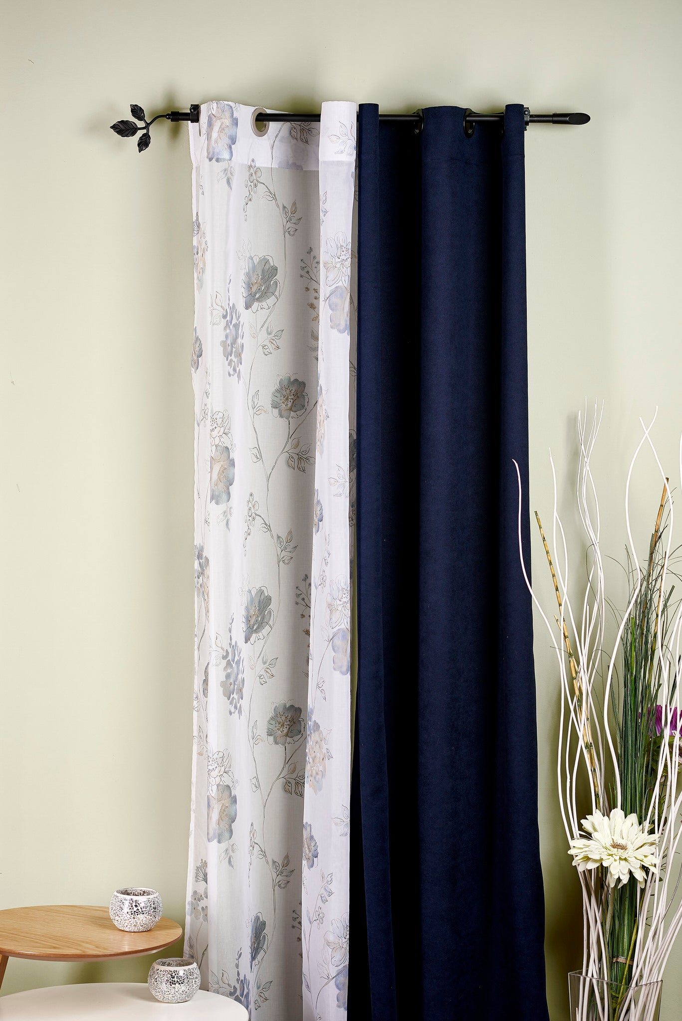 Draperie Madras 23, Albastru Navy, mată, texturată