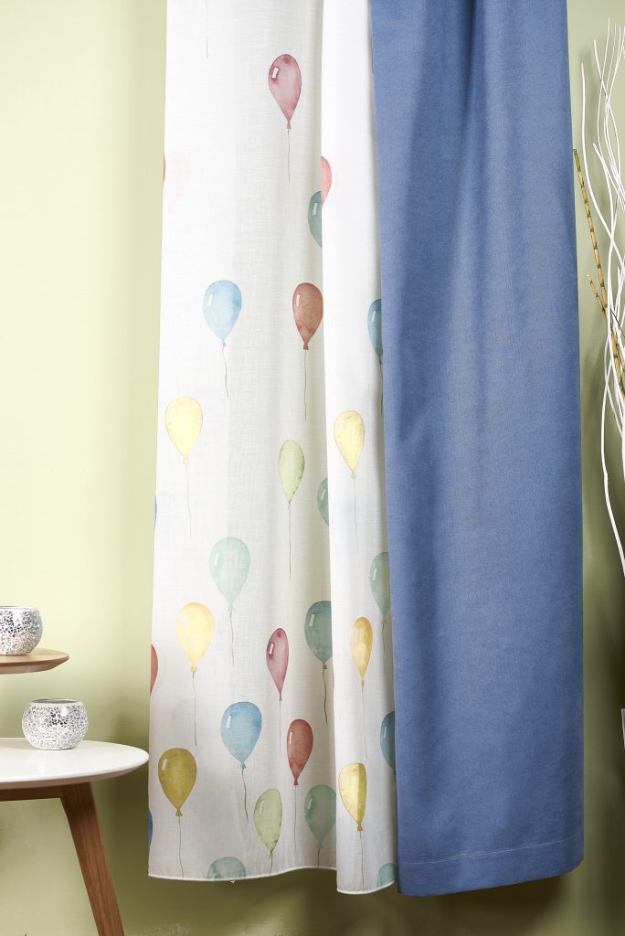 Draperie Madras 26, albastru marin, mată, texturată