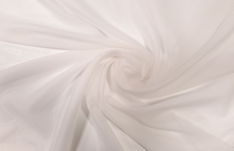 Perdea FR 1090/01, voal, alb, simplu