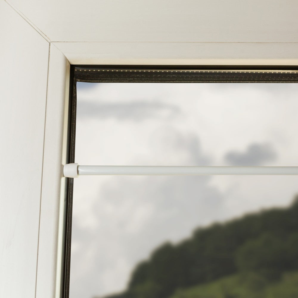 Bară perdeluță EASY albă, extensibilă 60-100 cm