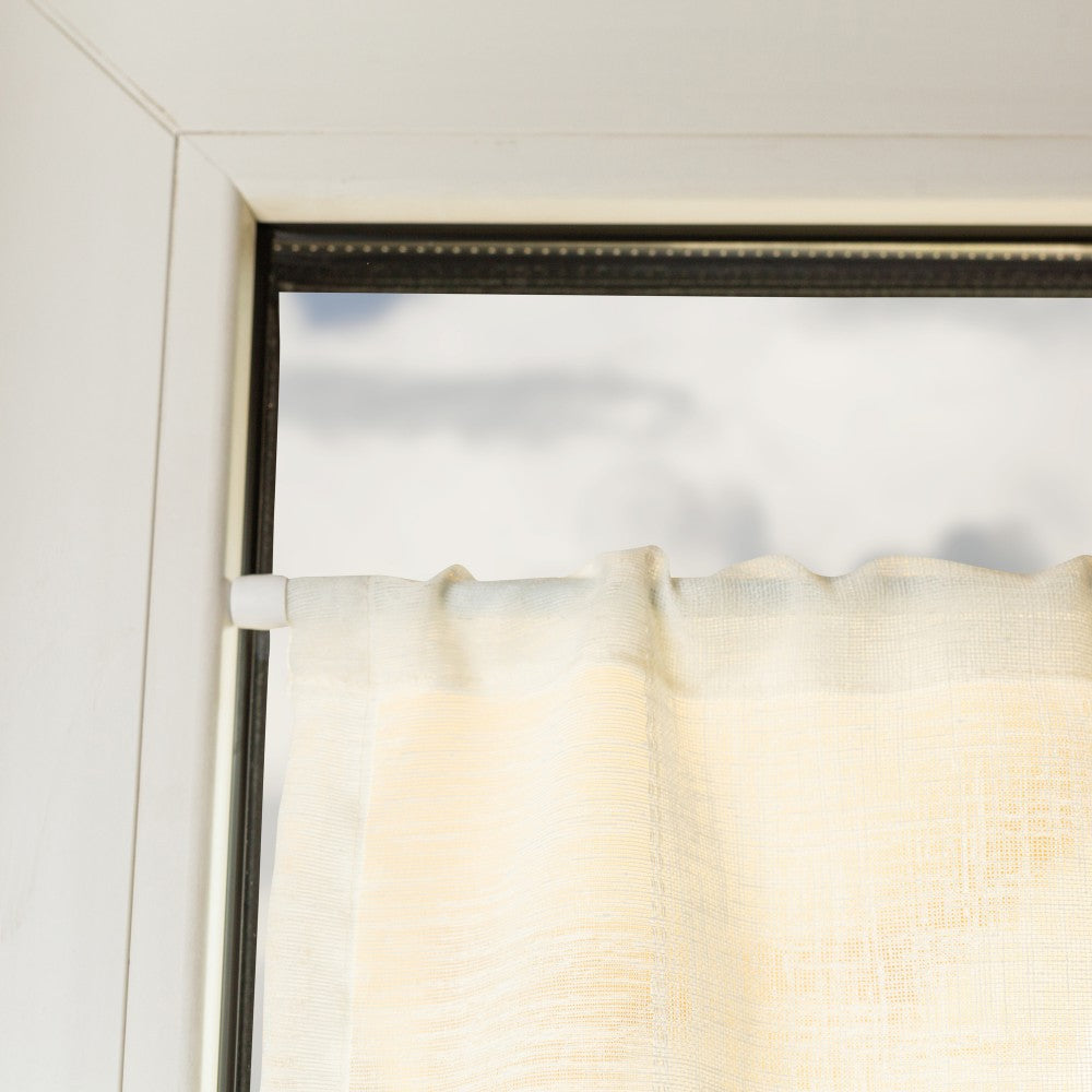 Bară perdeluță EASY albă, extensibilă 40-70 cm