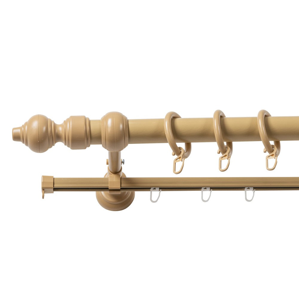 Galerie metal infoliat Filigrano, culoare bej, 300 cm - SINA U INCLUSA