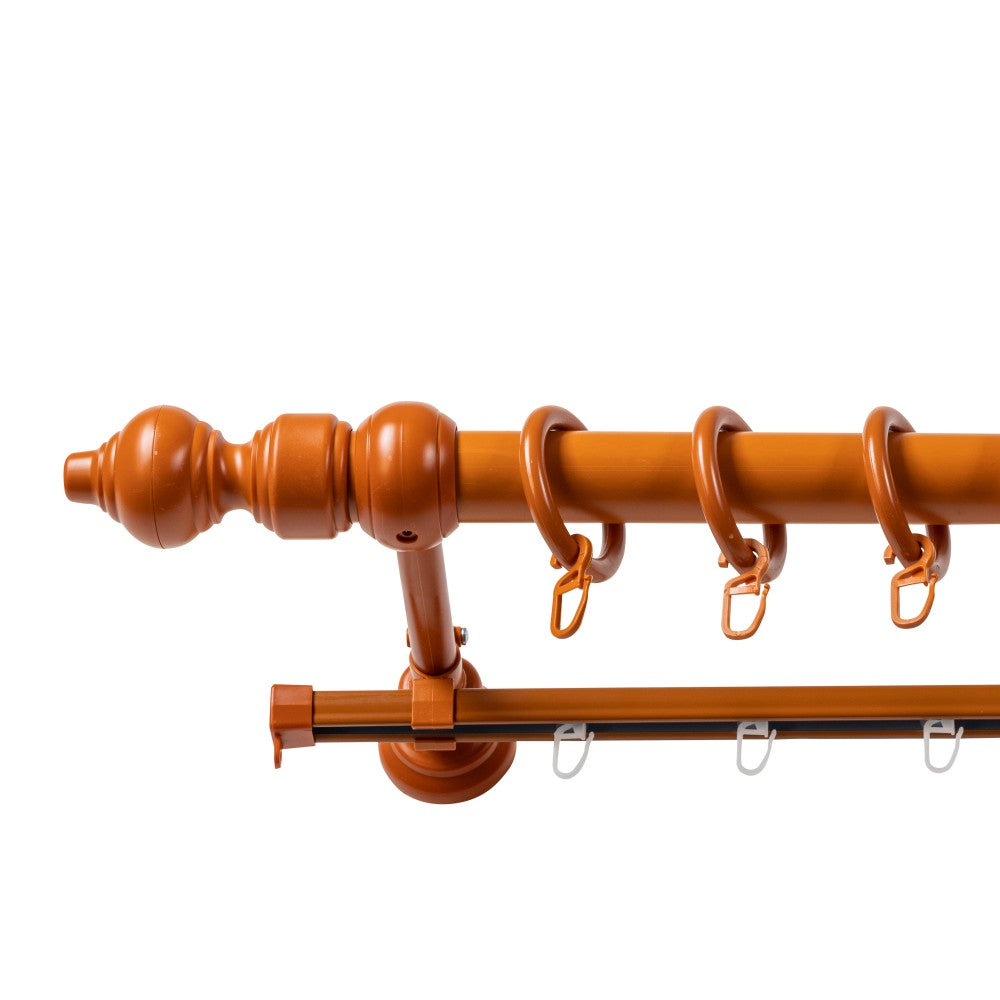 Galerie metal infoliat Filigrano, culoare cires, 140 cm - SINA U INCLUSA