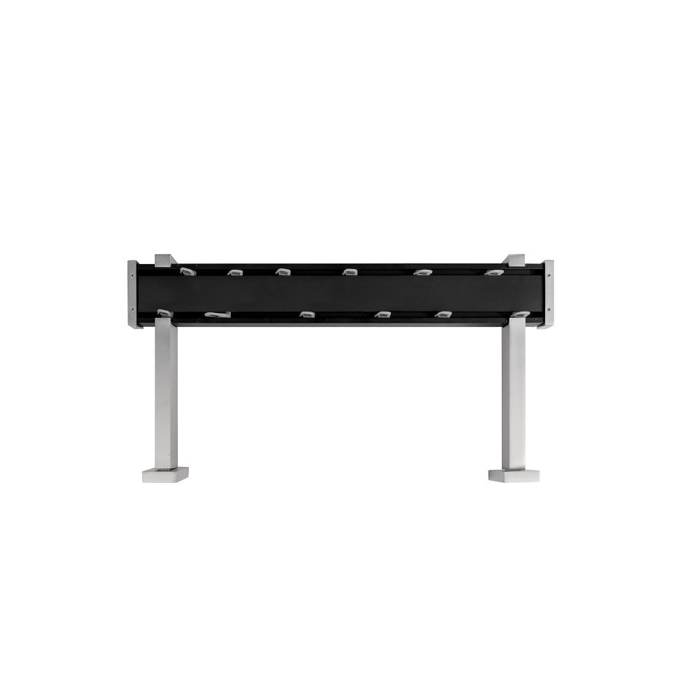 Set of aluminum track PL matt black 150 cm (chrome accessories) - wall mounting