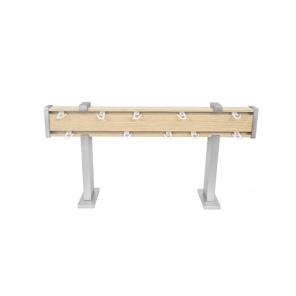 Set sina aluminiu PL stejar 300 cm - prindere perete