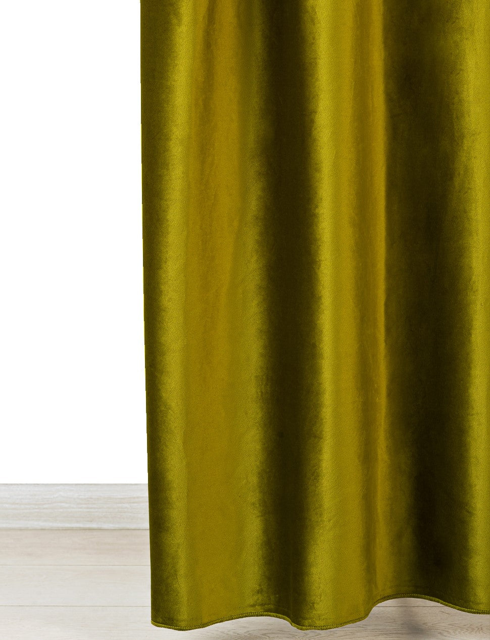 Draperie Yumos 16, simplă, uni, catifea, verde olive